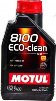 Моторное масло 8100 Eco-Clean 5W-30 1 л - (GS55505M2OE / GS55505M2EUR / GS55505M2) MOTUL 841511