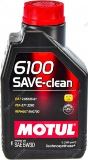 Моторна олія 6100 Save-Clean 5W-30 1 л - (83210398507) MOTUL 841611 (фото 1)