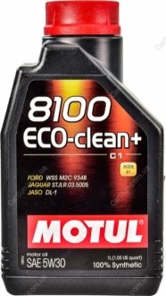 Моторное масло 8100 Eco-Clean+ 5W-30 1 л - (GS55505M2 / GS55502M4OE / GS55502M4EUR) MOTUL 842511
