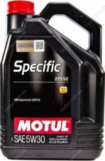 Моторное масло Specific MB 229.52 5W-30 5 л - (GS55502M4 / GS55502M4EUR / GS55502M2OE) MOTUL 843651 (фото 1)