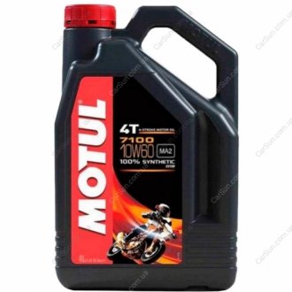 Моторное масло 4T 7100 10W-60 4л - MOTUL 845541 (фото 1)