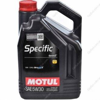 Моторное масло Specific Dexos 2 5W-30 5 л - (GS55505M2 / GS55502M4OE / GS55502M4EUR) MOTUL 860051 (фото 1)