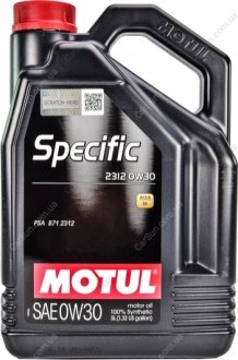 Моторное масло Specific 2312 0W-30 5 л - MOTUL 867551