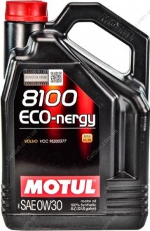 Моторное масло 8100 Eco-Nergy 0W-30 5 л - MOTUL 872051 (фото 1)