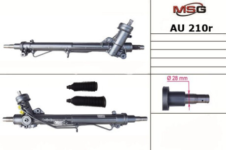 Рулевая рейка с ГУР восстановленная AUDI A4 (8D2, B5) 1994-2000,SKODA SUPERB 2001-2008, MSG AU210R