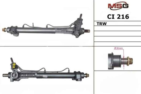 Рулевая рейка с ГУР новая CITROEN Jumper 2002-2006,FIAT Ducato 2002-2006,PEUGEOT Boxer 2002-2006 MSG CI216