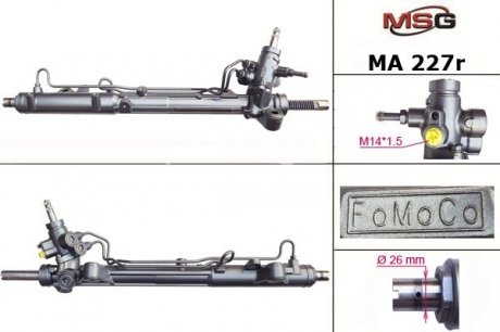 Рулевая рейка с ГУР восстановленная MAZDA 6 (GH) 09-USA MSG MA227R