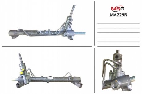 Рулевая рейкас ГУР восстановленная RHD MAZDA 3 (BK) 03-09, 3 седан (BK) 04-09, 5 (CR19) 05-10 MSG MA229R