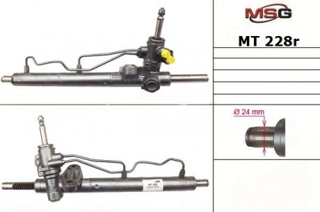 Рульова рейка з ГУР відновлена MITSUBISHI LANCER 00-09 RHD MSG MT228R (фото 1)