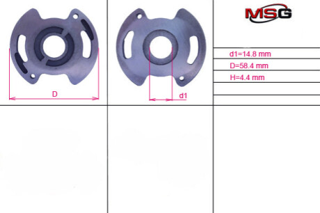 Автозапчастина MSG OP006LPLATE