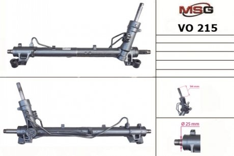 Рулевая рейка с ГУР новая VOLVO C30 06-,S40 II (MS) 04-,V50 (MW) 04- MSG VO215