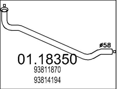 Автозапчастина MTS 01.18350