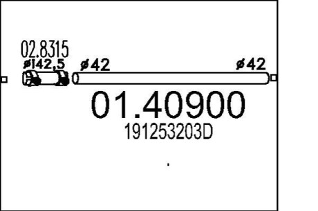 Автозапчасть MTS 01.40900