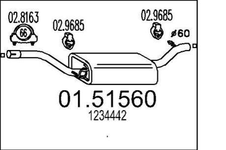 Автозапчасть MTS 01.51560