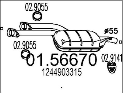 Автозапчасть MTS 01.56670