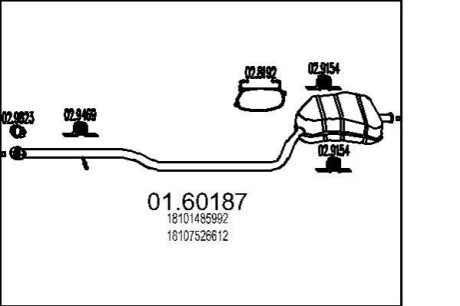 Автозапчастина MTS 01.60187