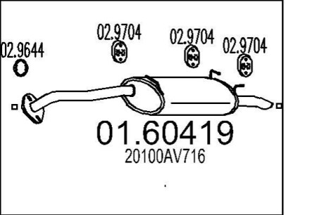 Автозапчасть MTS 01.60419