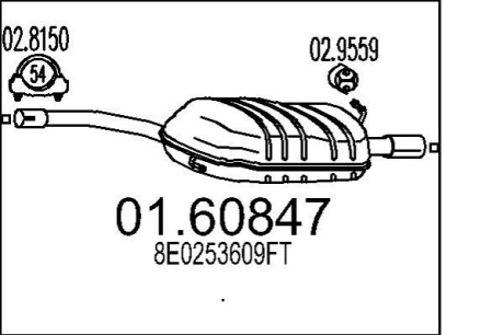 Автозапчасть MTS 01.60847