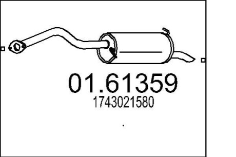 Tіumik koсc. PRIUS 1.5 L MTS 0161359