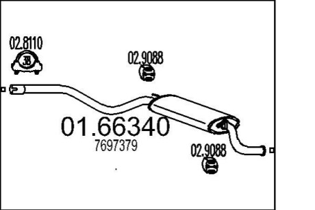 Автозапчастина MTS 01.66340