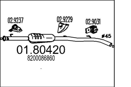 Автозапчастина MTS 01.80420