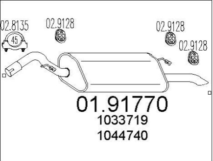 Автозапчастина MTS 01.91770