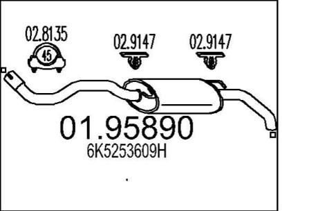 Автозапчасть MTS 01.95890