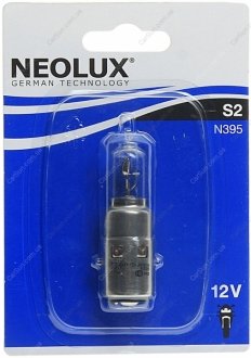 Автолампа S2 BA20d 35 W прозрачная NEOLUX N395-01B