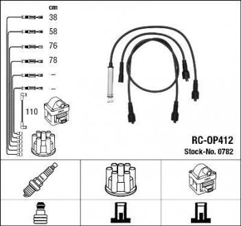 Провода высоковольтные - NGK 0782 (фото 1)