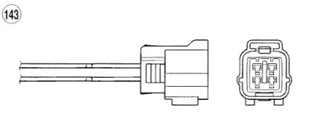 SONDA LAMBDA MAZDA PREMACY 2.0 01- NGK 1647 (фото 1)