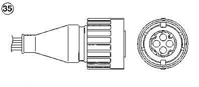 Датчик кислорода (лямбда зонд) NGK 5707 (фото 1)