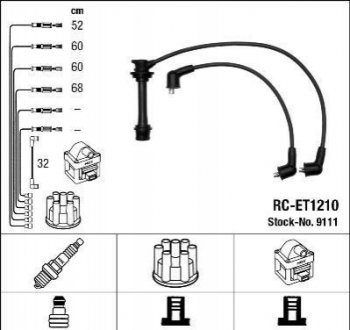 Комплект проводов зажигания NGK 9111 (фото 1)