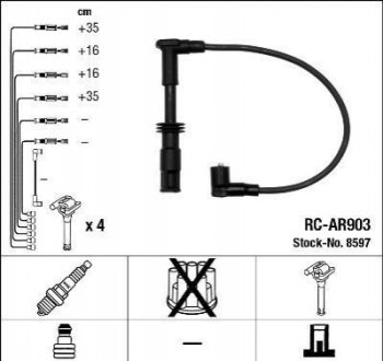 Комплект проводів запалювання NGK RC-AR903