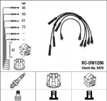 Komplet przewodўw W/N NGK RC-DW1206