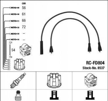 Провод высокого напряжения NGK RC-FD804