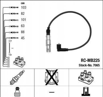 Дроти запалення, набір NGK RC-MB225