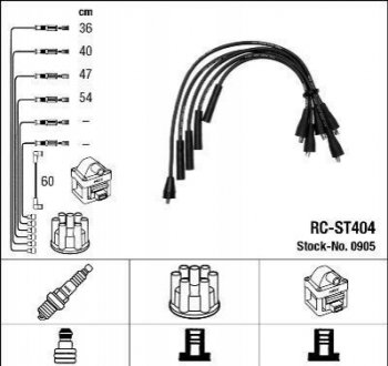 Комплект проводов зажигания NGK RC-ST404