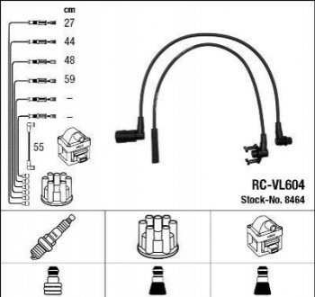 Високовольтні дроти (набір) NGK RC-VL604