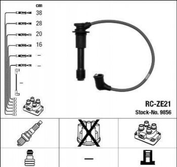 Високовольтні дроти (набір) NGK RC-ZE21 (фото 1)
