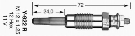 Свеча накаливания NGK Y-922R