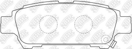 Колодки дискового гальма - (4E0615301AD / 04466D8000 / 0446628070) NiBK PN1449