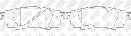 Комплект тормозных колодок NiBK PN1854