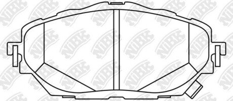 Колодки тормозные NiBK PN1858