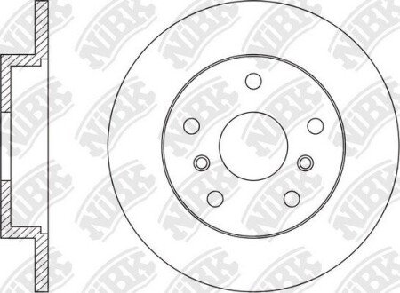 Диск тормозной задний NiBK RN1570