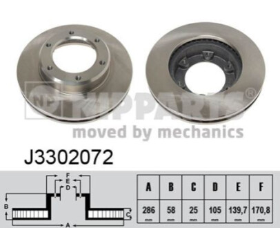 Автозапчасть NIPPARTS J3302072