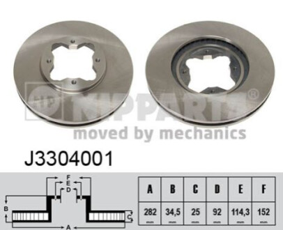 Автозапчастина NIPPARTS J3304001