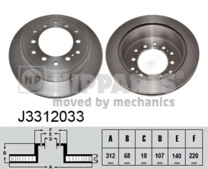 Автозапчастина NIPPARTS J3312033