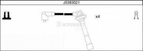 Комплект кабелів запалювання - (FP1318140B / FP1318140A / FP1318140) NIPPARTS J5383021