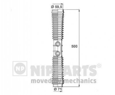 Пильовик рульового механізма NIPPARTS N2844022 (фото 1)