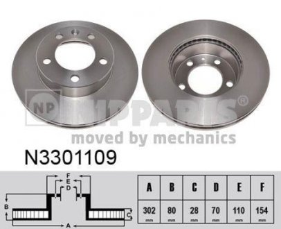 Тормозной диск - (4020600Q0G) NIPPARTS N3301109